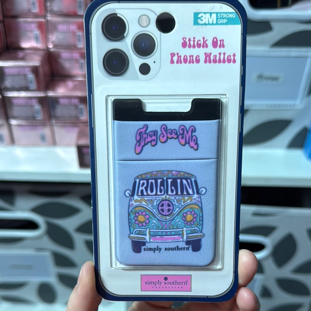 New Simply Southern Stick on Phone Wallet
